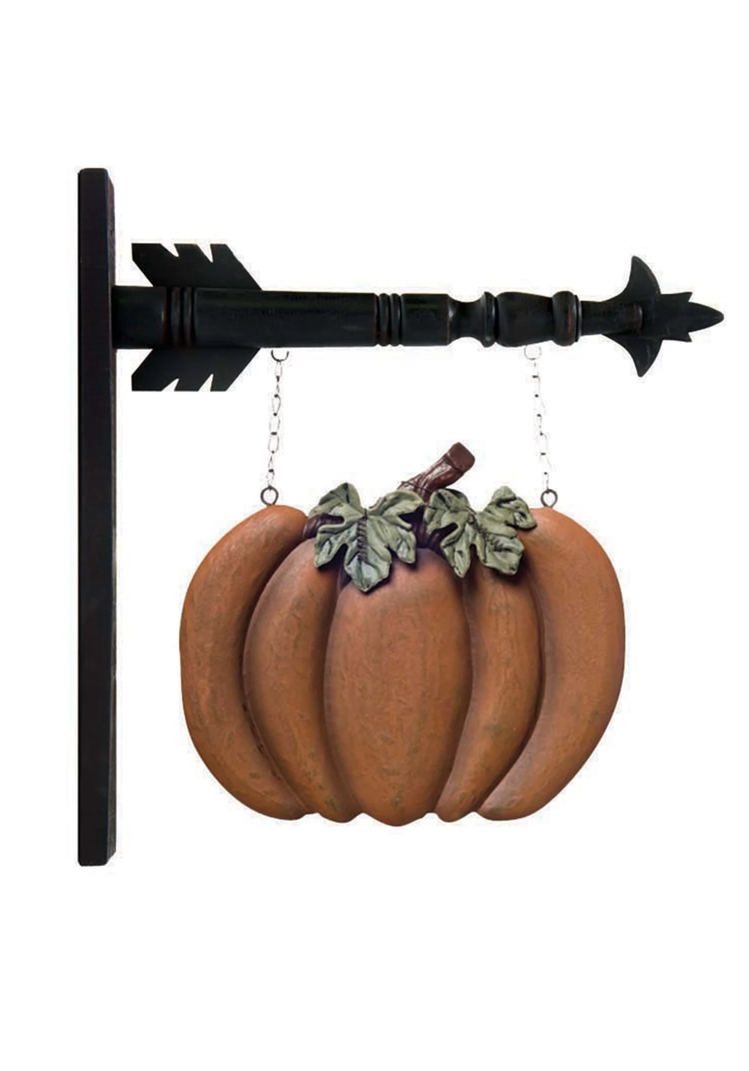 10" Orange Pumpkin Hanging Figure Halloween Decoration 2 10" Orange Pumpkin Hanging Figure Halloween Decoration - Image 2