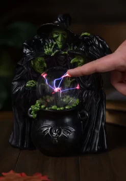 10-Inch Witches & Cauldron With Static Lighted Magic Ball Decoration 5 10-Inch Witches & Cauldron With Static Lighted Magic Ball Decoration -Halloween Decoration Store 10 witches cauldron w static lighted magic ball alt 2