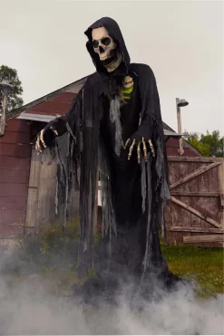 Animated 10 Foot Towering Grim Reaper Prop -Halloween Decoration Store 10ft towering reaper animated prop alt 2