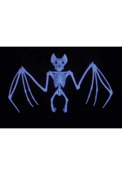 11" Ghostly Bat Black Light Skeleton
