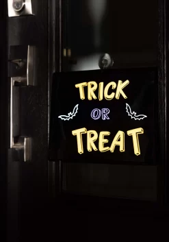 Fun World 11-in Neon Light Trick Or Treat Sign