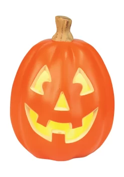 Large Realistic 12" Light Up Pumpkin Decoration -Halloween Decoration Store 12 large realistic light up pumpkin alt 3