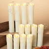 12 Lighted Spooky Halloween Hanging Candles With Timer & Remote