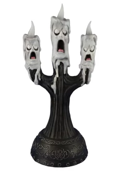 Ghost Candle With Faces 15" Animated Prop