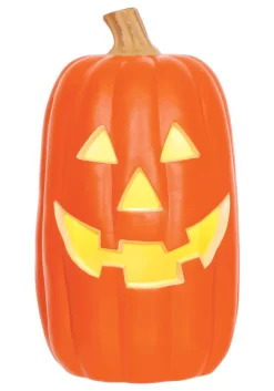16-Inch Realistic Light Up Pumpkin Halloween Decoration -Halloween Decoration Store 16 realistic light up pumpkin alt 3