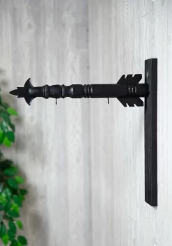 17.5 Inch Black Wood Arrow Base Holder