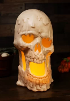 20-Inch Light Up Melting Skull Halloween Decoration -Halloween Decoration Store 20 light up melting skull alt 4