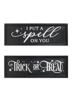 24" Halloween Sign Home Décor Set