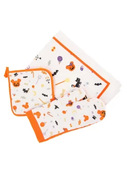 3 Piece Disney Mickey Halloween Treats Textile Kitchen Set