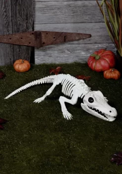 31" Crocodile Skeleton Halloween Decoration