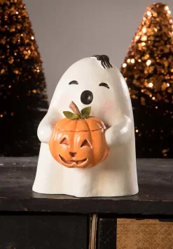 3.75-Inch Ghost Gilbert With Pumpkin Decoration