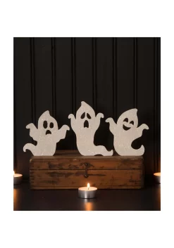 White 4.5" Ghoulish Ghost Silhouette Set