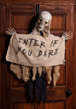 47-Inch Hanging Mummy With Banner Halloween Decoration