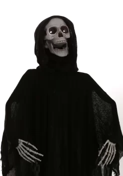 5 Foot Animated Light Up Reaper Halloween Decoration 7 5 Foot Animated Light Up Reaper Halloween Decoration -Halloween Decoration Store 5 foot animated light up reaper prop alt 2