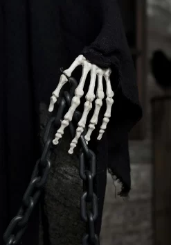 5 Foot Animated Light Up Reaper Halloween Decoration 9 5 Foot Animated Light Up Reaper Halloween Decoration -Halloween Decoration Store 5 foot animated light up reaper prop alt 4