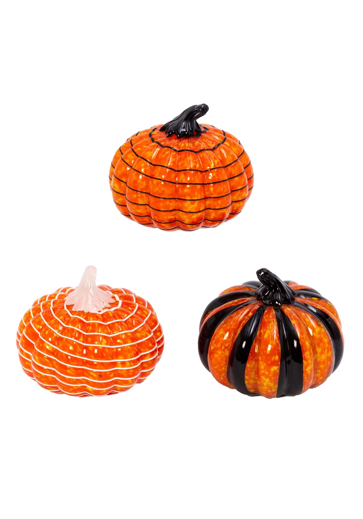 5" Handblow Glass Pumpkins 1 5" Handblow Glass Pumpkins