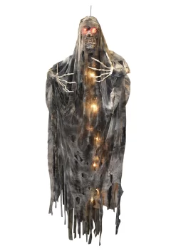 6FT Hanging Light Up Creepy Mummy Halloween Decoration