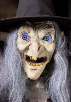 Lunging Witch With DigitEye Animated 6ft Prop 6 Lunging Witch With DigitEye Animated 6ft Prop -Halloween Decoration Store 6ft lunging witch with digiteye animated prop alt 2