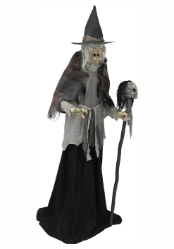 Lunging Witch With DigitEye Animated 6ft Prop 7 Lunging Witch With DigitEye Animated 6ft Prop -Halloween Decoration Store 6ft lunging witch with digiteye animated prop alt 3