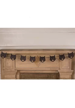72" Glittered Scaredy Cat Silhouette Garland Decoration 7 72" Glittered Scaredy Cat Silhouette Garland Decoration -Halloween Decoration Store 72 glittered scaredy cat silhouette garland alt 3