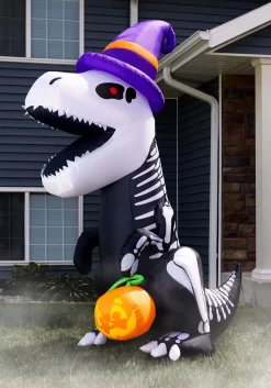 8FT Inflatable Skeleton T Rex Decoration