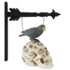9 Inch LED Skull And Perched Crow Décor