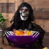 Animated Candy Bowl With Shaking Grim Reaper Decoration