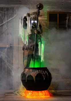 Animated 72" Cauldron Creeper Halloween Decoration