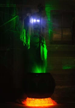 Animated 72" Cauldron Creeper Halloween Decoration -Halloween Decoration Store animated cauldron creeper prop alt 2