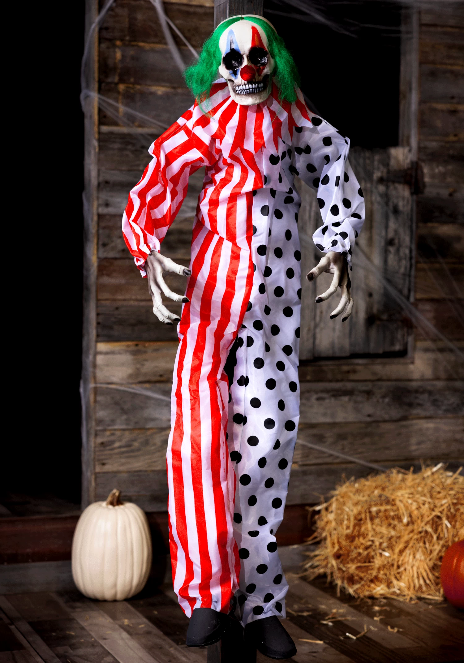 Animated Talking Evil Clown Hanging Halloween Decoration 2 Animated Talking Evil Clown Hanging Halloween Decoration - Image 2