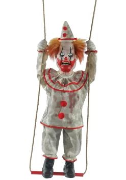 Swinging Animated Happy Clown Doll Decoration -Halloween Decoration Store animated swinging happy clown doll alt 2