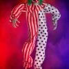 Animated Talking Evil Clown Hanging Halloween Decoration
