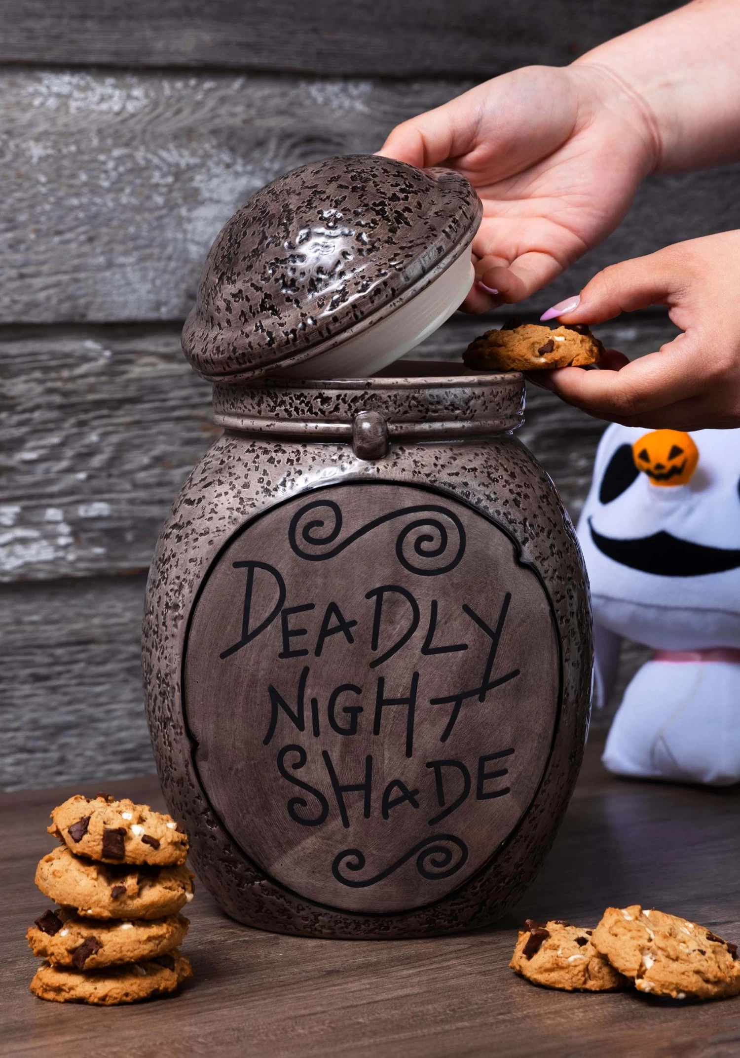 Nightmare Before Christmas Ceramic Deadly Night Shade Cookie Jar 3 Nightmare Before Christmas Ceramic Deadly Night Shade Cookie Jar - Image 3