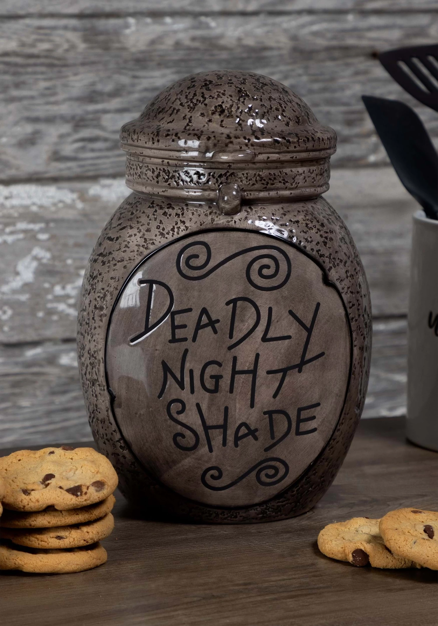 Nightmare Before Christmas Ceramic Deadly Night Shade Cookie Jar 1 Nightmare Before Christmas Ceramic Deadly Night Shade Cookie Jar