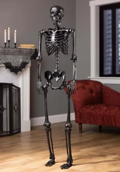 Halloween Decoration Store 39 5 Foot Poseable Crazy Bones Skeleton In Black Halloween Decoration