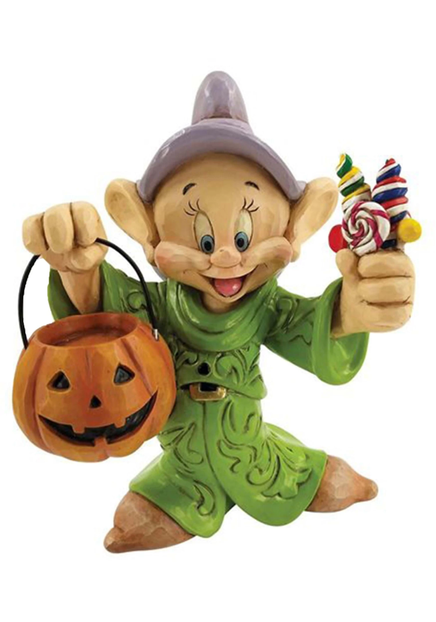 Jim Shore Dopey Disney Halloween With Pumpkin Statue 2 Jim Shore Dopey Disney Halloween With Pumpkin Statue - Image 2