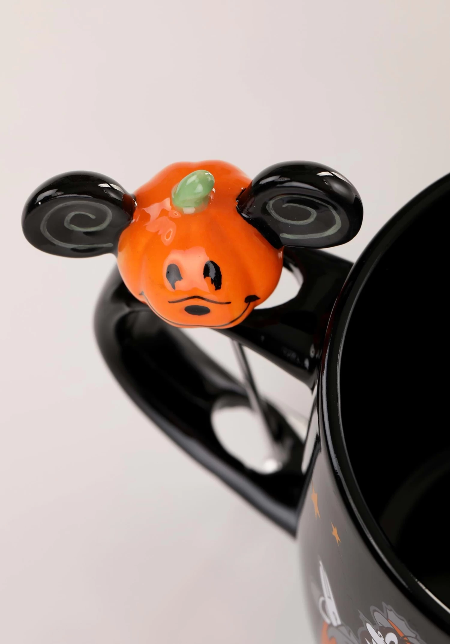 Happy Halloween Black Stirrer Mickey Disney Mug 3 Happy Halloween Black Stirrer Mickey Disney Mug - Image 3