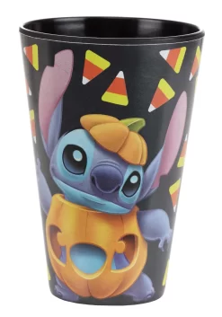 Adult Disney Stitch Jack O'Lantern Black Tumblers Set Of 4 -Halloween Decoration Store disney stitch jack olantern black tumblers set of alt 2