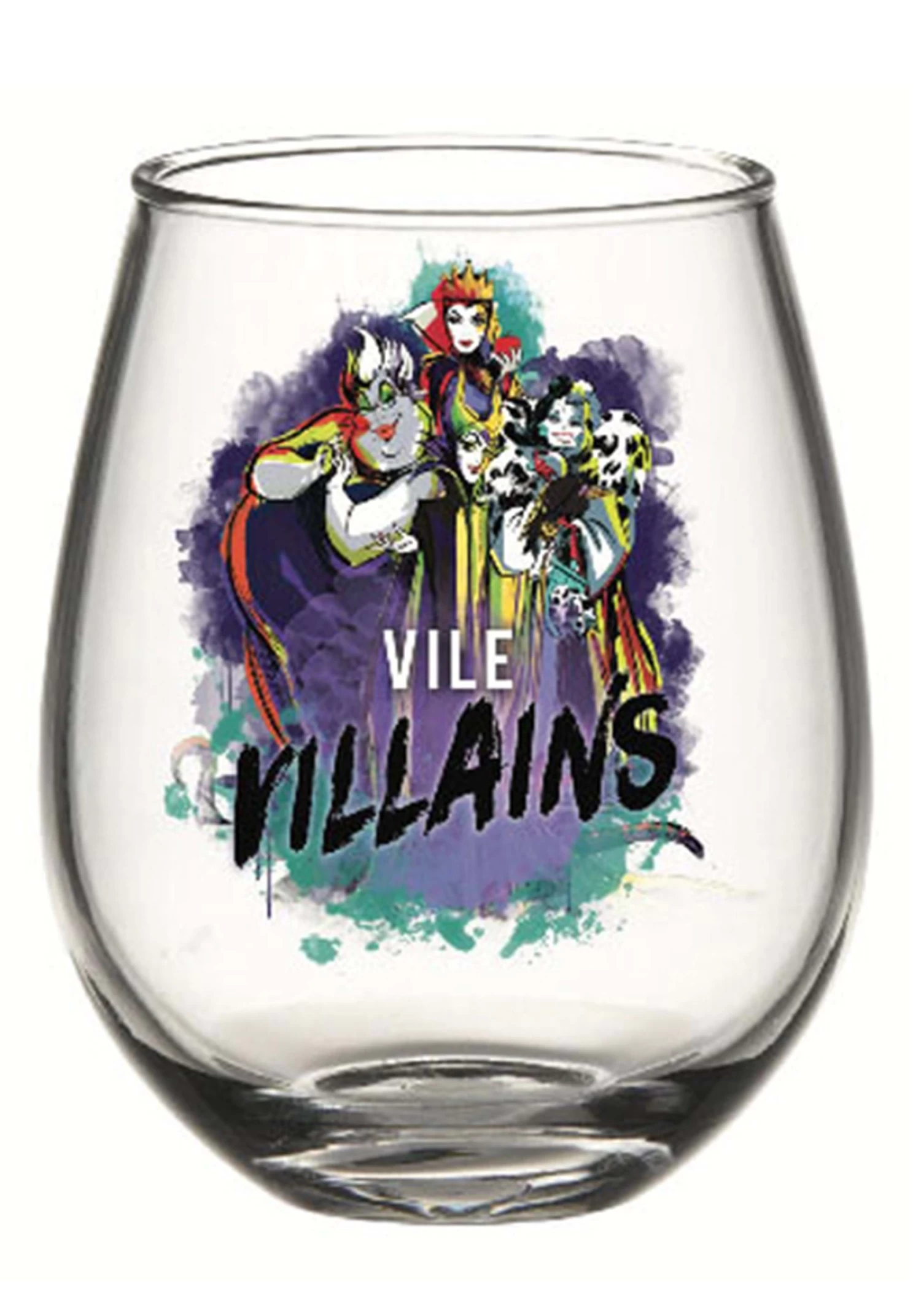 Disney 33.5 Ounce Vile Villains Tear Drop Oversized Glass 4 Disney 33.5 Ounce Vile Villains Tear Drop Oversized Glass - Image 4