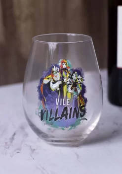 Disney 33.5 Ounce Vile Villains Tear Drop Oversized Glass