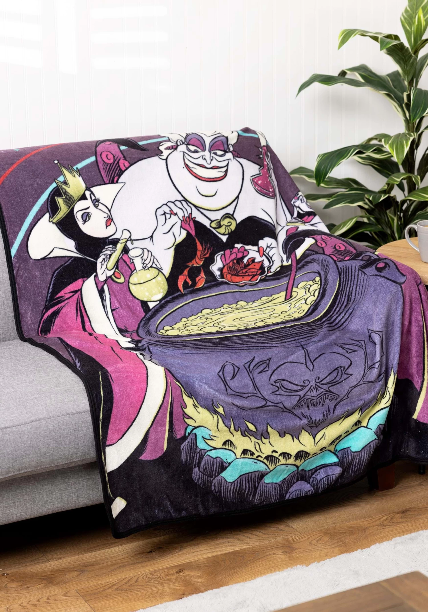 Disney Villains Cooking Up Some Trouble Micro Raschel Throw Blanket 1 Disney Villains Cooking Up Some Trouble Micro Raschel Throw Blanket