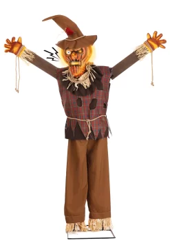 Pumpkin Scarecrow Animatronic Halloween Decoration -Halloween Decoration Store fun scarecrow animatronic alt 2
