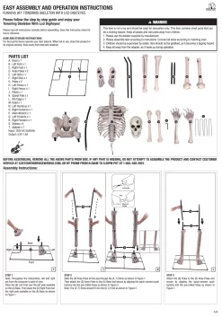 Giant 8 Foot Animated Skeleton Decoration -Halloween Decoration Store giant 8 animated skeleton decoration alt 6