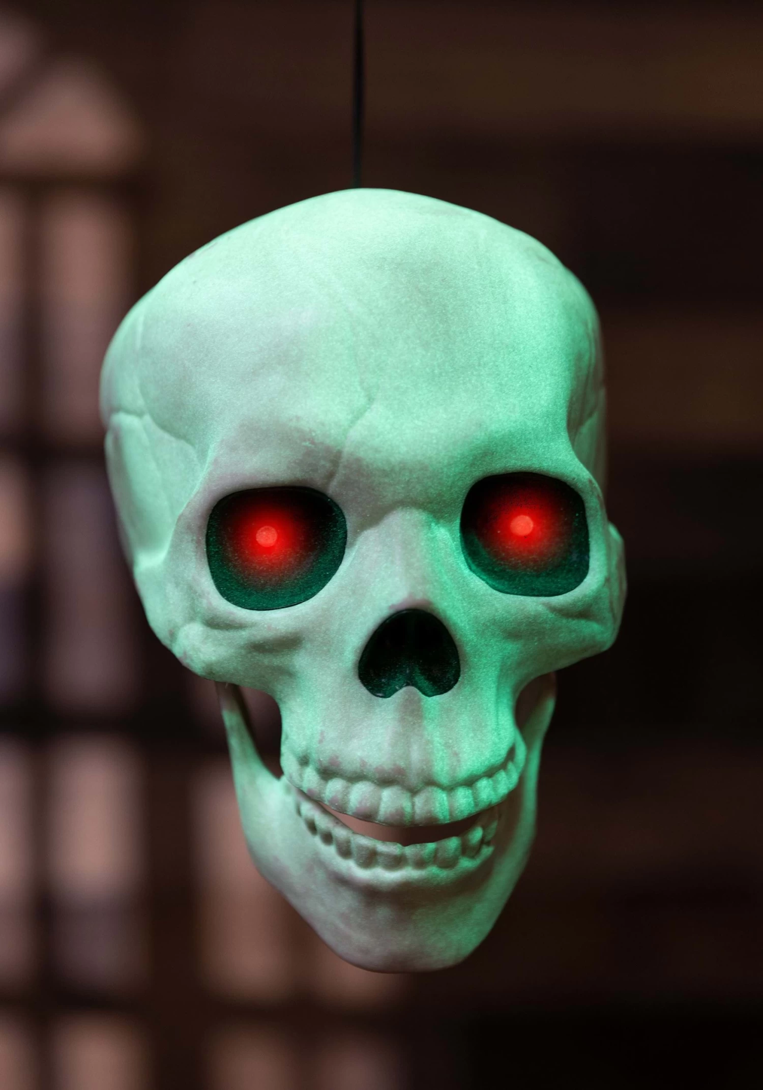 Glow In The Dark Talking Skull Halloween Decoration 2 Glow In The Dark Talking Skull Halloween Decoration - Image 2