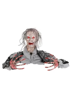 Half Body Zombie With Light Up Red Eyes Halloween Decoration -Halloween Decoration Store half body zombie with red light alt 3