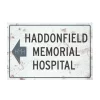TRICK OR TREAT STUDIOS Haddonfield Memorial Hospital Metal Sign From Halloween 2