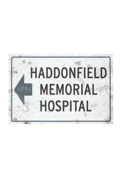 TRICK OR TREAT STUDIOS Haddonfield Memorial Hospital Metal Sign From Halloween 2