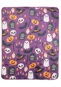 Halloween Mischief Comfy Throw Blanket 5 Halloween Mischief Comfy Throw Blanket -Halloween Decoration Store halloween mischief throw blanket alt 2