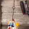 Decapitated Hanging Chunky Clown Head Prop