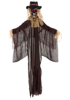 Hanging Scarecrow With Color Changing LED Lights Decoration 10 Hanging Scarecrow With Color Changing LED Lights Decoration -Halloween Decoration Store hanging scarecrow with color change led lights alt 4